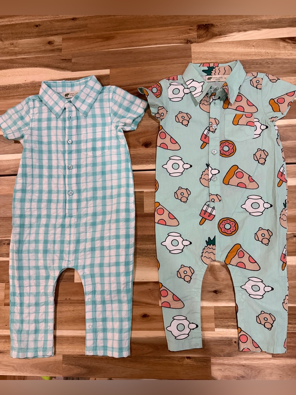 Bundle Monica + Andy Oxford Rompers size 18-24 months
